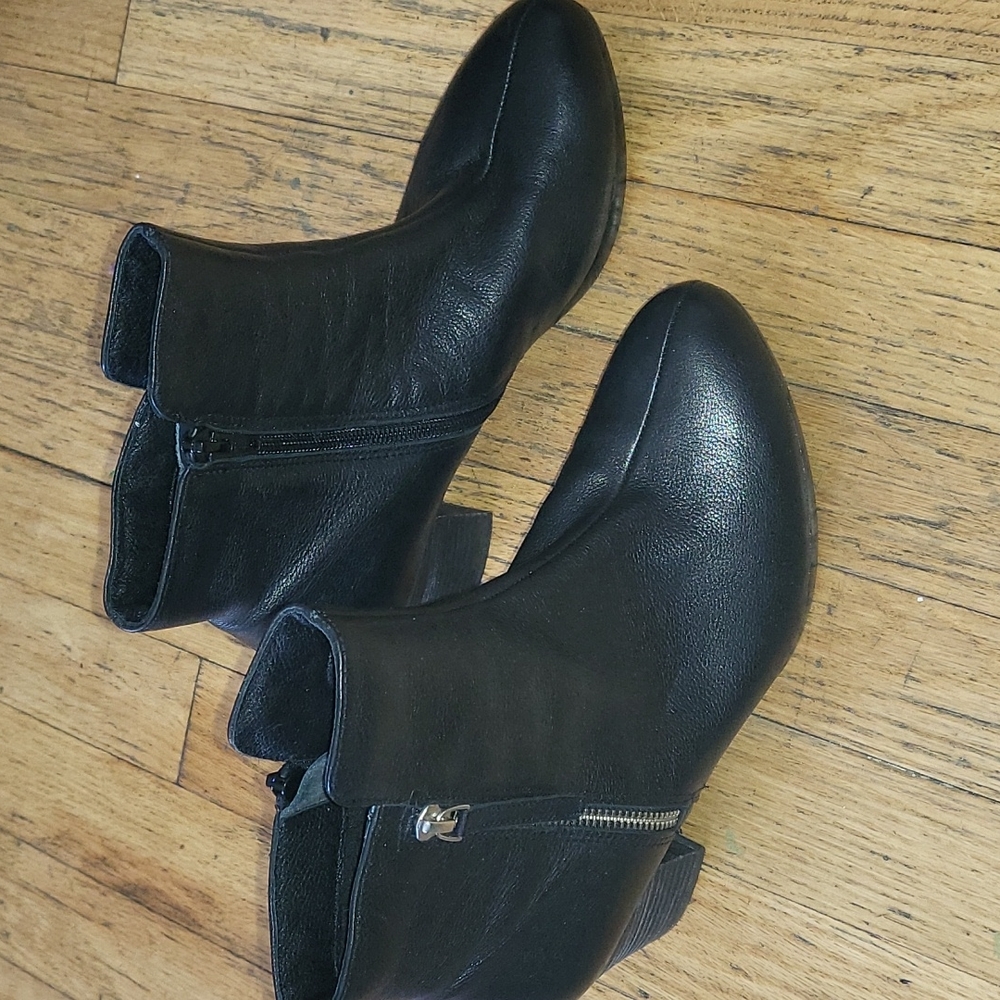 Ziera Waikato Black Leather Boots size 38